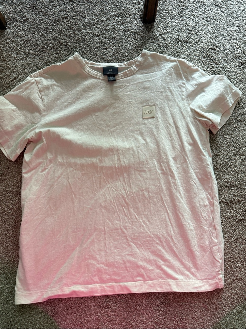 H&M Men's White Crewneck T-Shirt